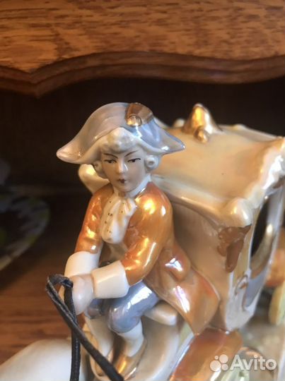 Статуэтка фарфор Гемания Графенталь Карета