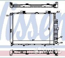 W210 Радиатор охлаждения (nissens) (см.каталог)