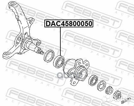 DAC45800050 подшипник ступицы задней Mazda RX8