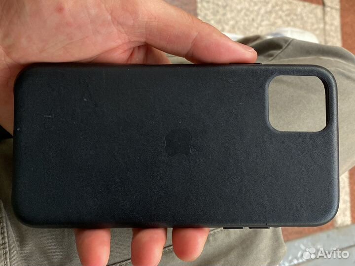 Чехол на iPhone 11 pro max кожаный