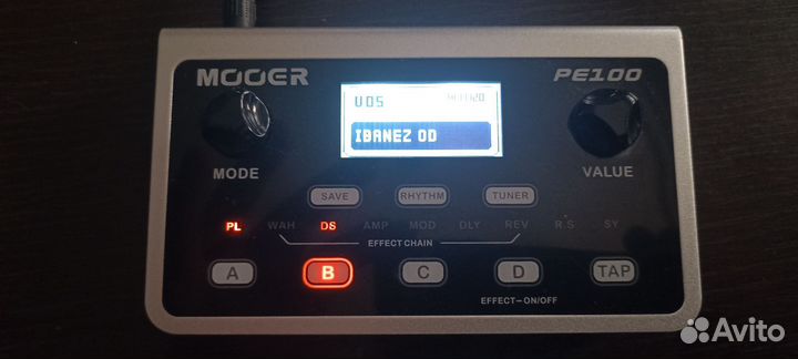 Mooer pe100 компактный гитарный процессор