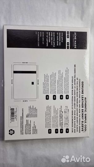 Acme genuine leather skinny sleeve S