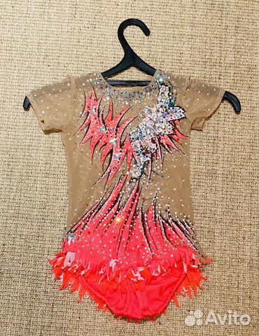 Купальник для художественной гимнастики рост 134-1