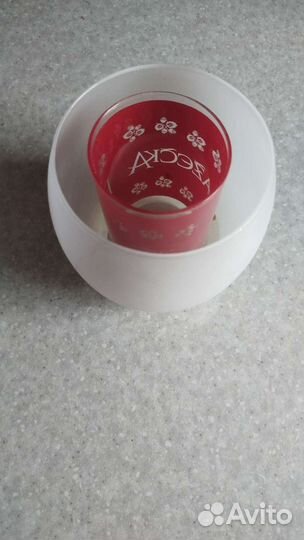 Подсвечник цветное стекло