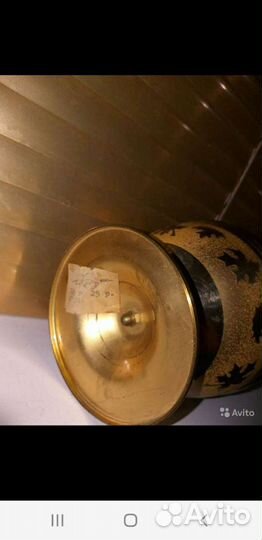 Ваза винтаж латунь СССР