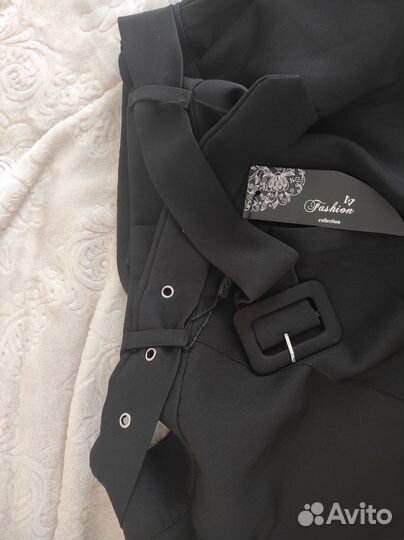 Шорты женские чёрные с ремнём L-xL