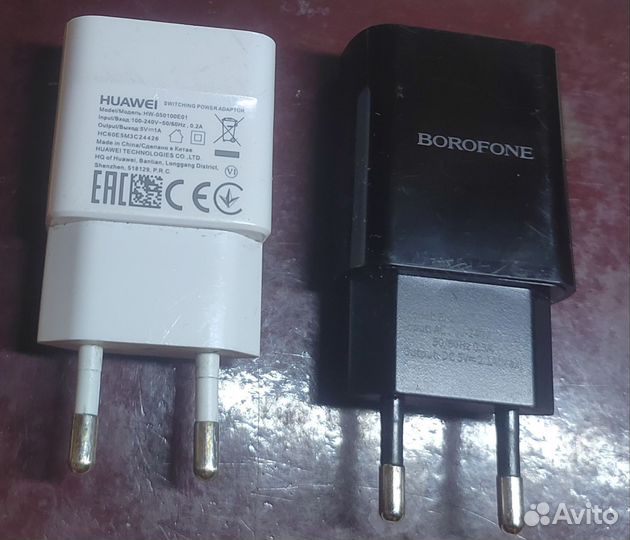 Зарядные блоки huawei и borofone