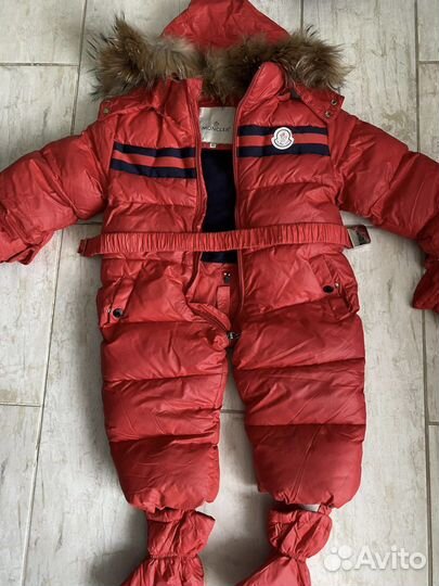 Зимний комбинезон moncler от 6-8 меяцев до 2-3лет