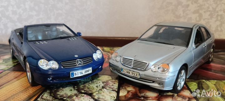 1:18 Mercedes, Porsche, Citroën. Цена за всё. 1/18