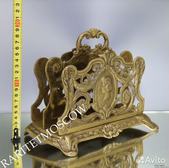 Салфетница подставка бронза латунь золото ангел