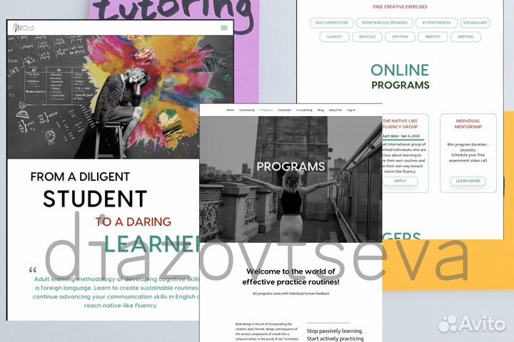 Сайт на Таплинк (Taplink), Тильда (Tilda), дизайн