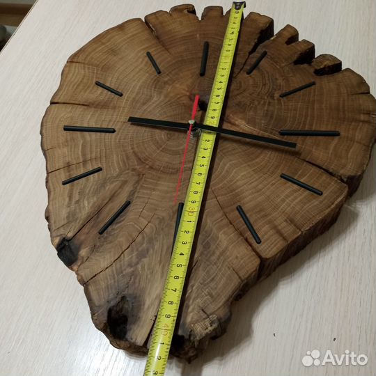 Часы настенные из спила дуба