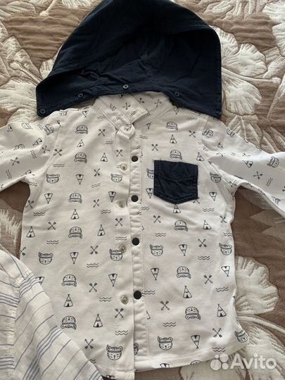 Рубашки на мальчика 12-18 месяцев