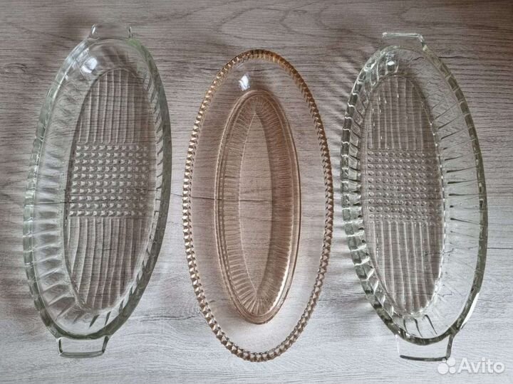 Селедочница стекло СССР