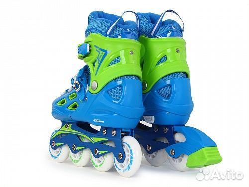 Ролики раздвижные StartUp TOP синий(р.35-38)