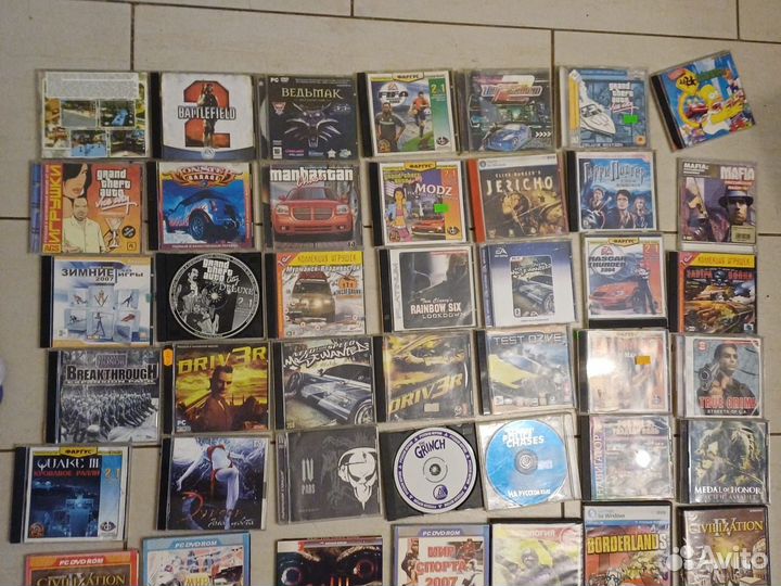Диски с играми на пк и Playstation 2