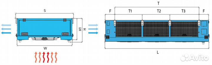 Воздухоохладитель 35,7 кВт FrigoCool EDD 45.31.4
