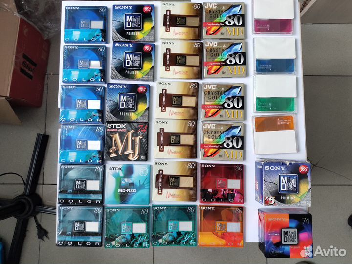 Минидиски Sony, JVC, TDk
