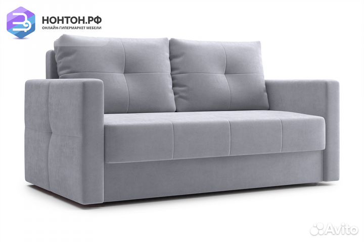 Диван шагающая еврокнижка Вита серый