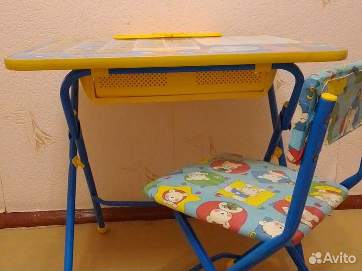 Стол+стул Ника с подставкой и нишей