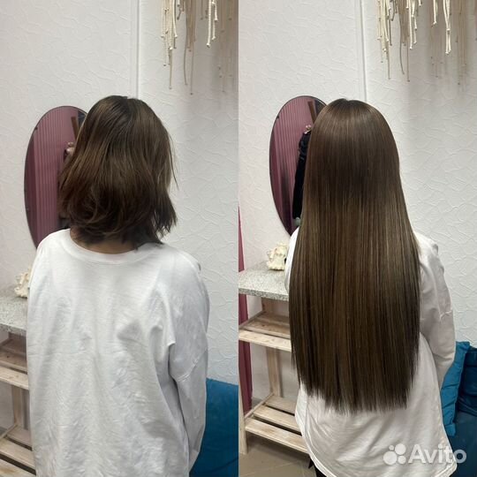 Голивудское наращивание биопротеиновых волос