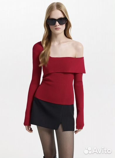 Красный джемпер женский размер xs