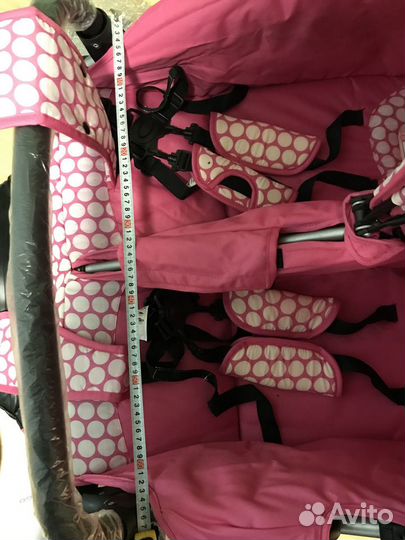 Прогулочная коляска для двойни близнецов погодок