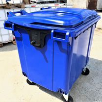 Пластиковый контейнер, мусорный бак 770л синий, Новосиньково