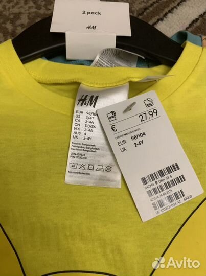 Новый «H&M» Pokemon Пижама для мальчика 2 шт