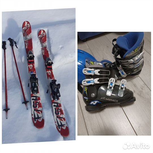 Горные лыжи(комплект)
