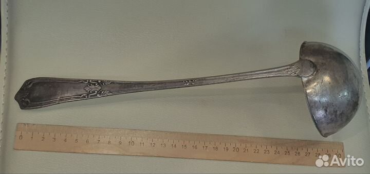 N4. Половник старинный. Мельхиор мнц СССР Хороший