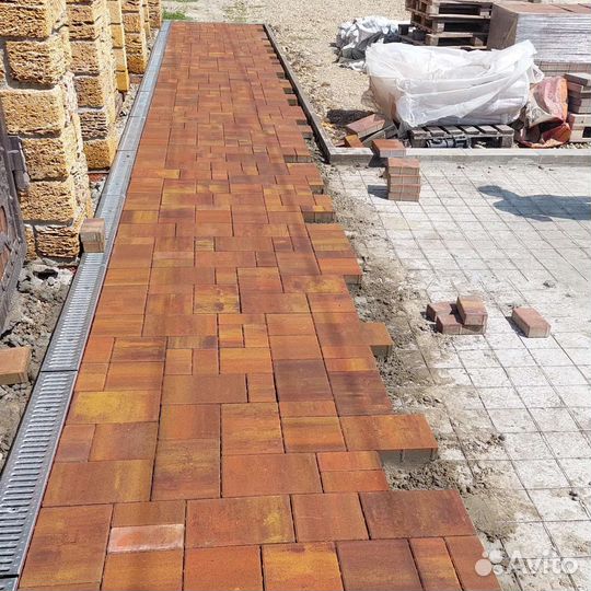 Укладка тротуарной плитки