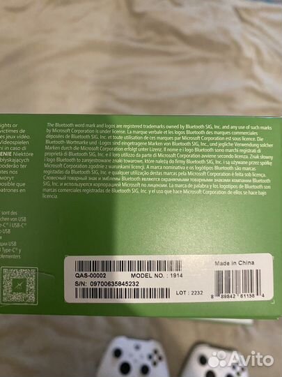 Геймпады Xbox Series X с доп акк на 1400 mah