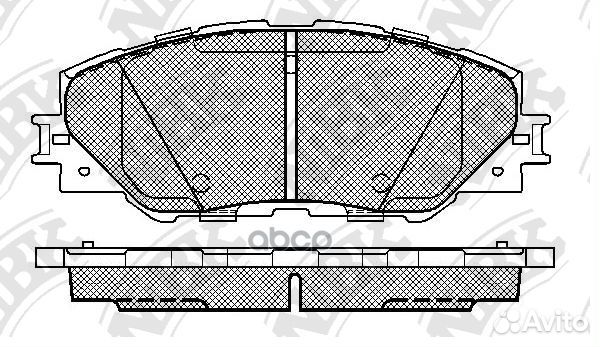 PN1530-nibk колодки дисковые п Toyota RAV4 2.0