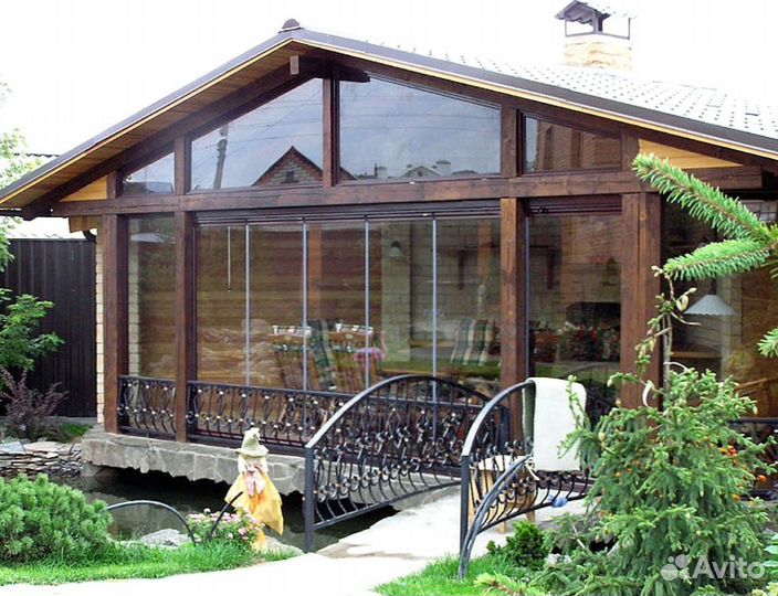 Безрамное остекление раздвижной системой