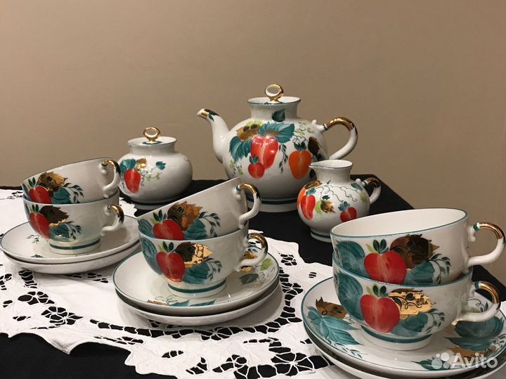 Чайный сервиз лфз СССР Клубника