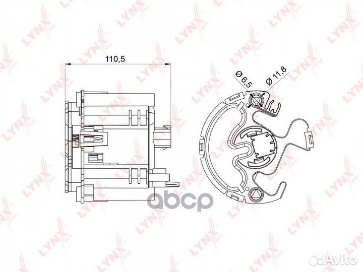 Фильтр топливный погружной toyota Harrier(ACU3
