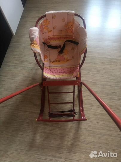 Детские санки на колесиках