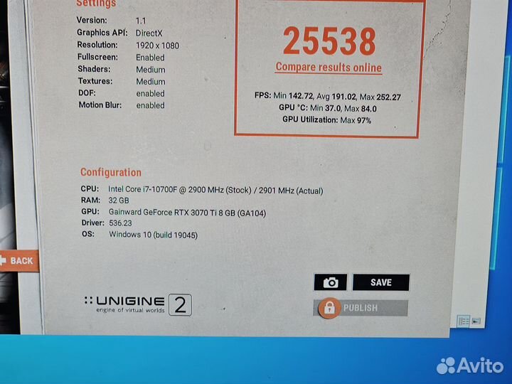 I7 10700f/ Rtx 3070 Ti 8gb / 32 Ddr4