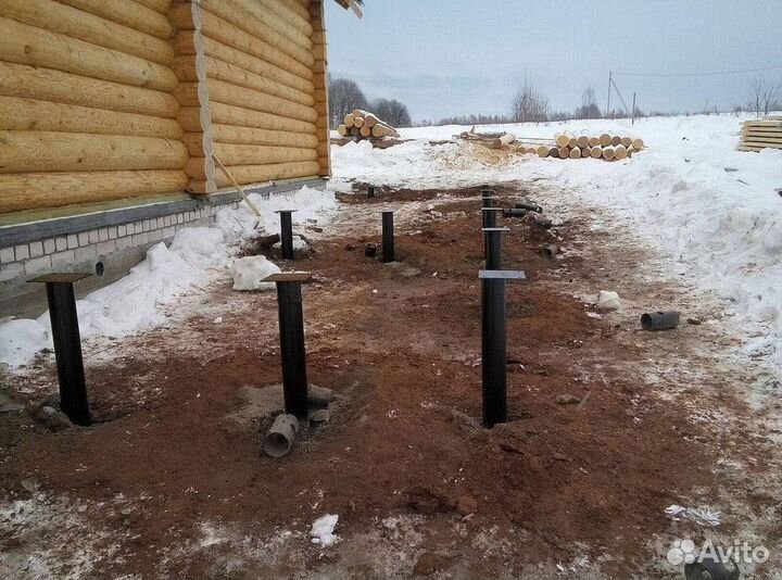 Винтовые сваи для забора