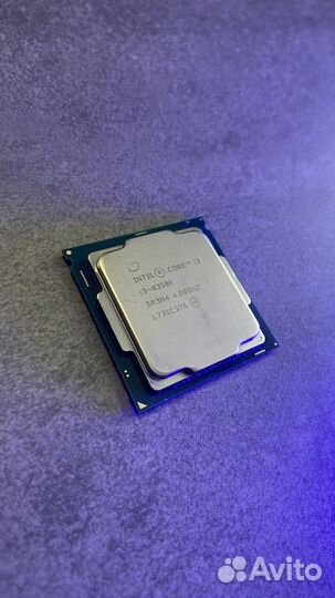 Процессор Intel i3-8350k + кулер