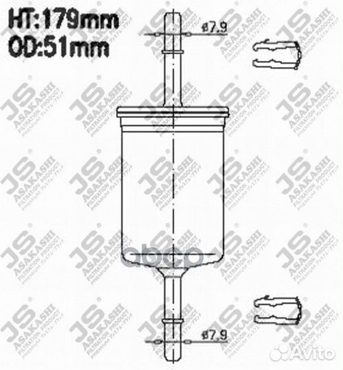 Фильтр топливныйFord Focus 1.4-2.0 98 FS986M JS