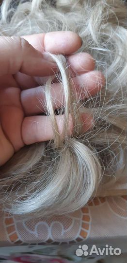 Шиньон резинка из искуственных волос