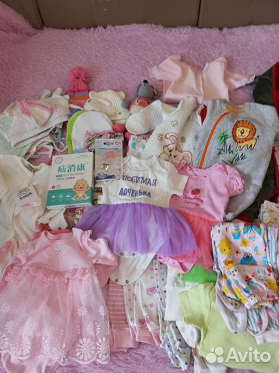 Детские вещи на девочку пакетом 62 размера