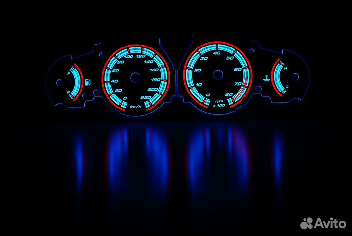 Шкалы приборов Fiat Bravo, Brava, Marea тип 1