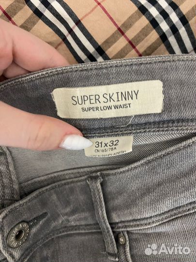 Джинсы skinny low waist