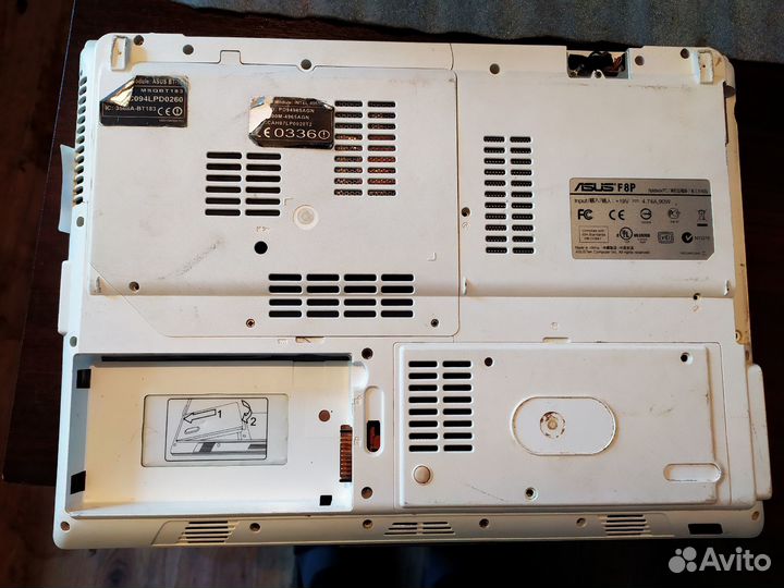 Asus F8P В разбор