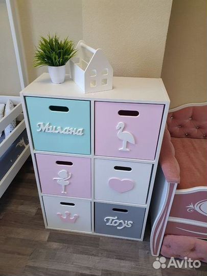 Шкаф стеллаж в детскую