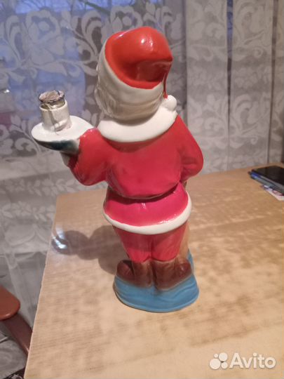Статуэтка штоф Санта Клаус 27см фаянс