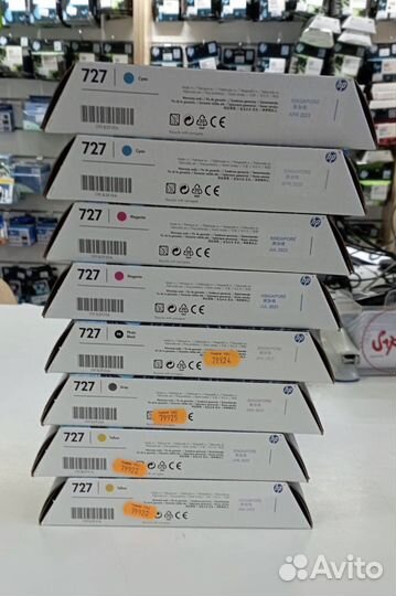 Картриджи нр 727 оригинал список 2023г